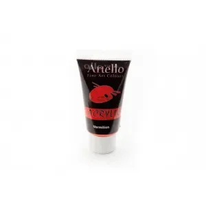 Fynd Artello Akrylfärg/Konstnärsfärg Cinnoberröd 75ml