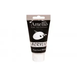 Fri frakt Artello Akrylfärg/Konstnärsfärg Pärlvit 75ml