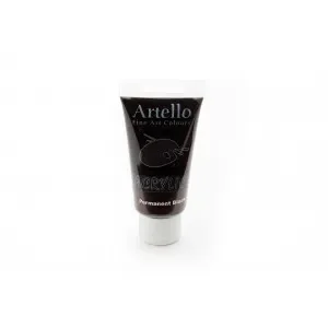 Artello Akrylfärg/Konstnärsfärg Svart 75ml Kampanj