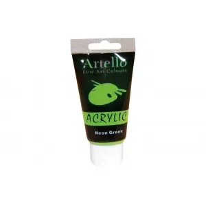 Artello Akrylfärg/Konstnärsfärg Neongrön 75ml Erbjudande