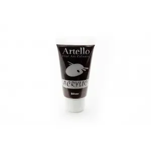 Artello Akrylfärg/Konstnärsfärg Silver 75ml Rabatter
