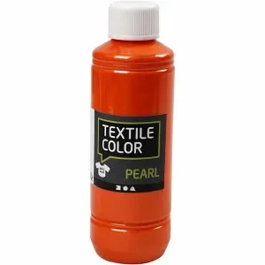 Textilfärg, pärlemor, orange, 250 ml/ 1 flaska Endast denna vecka