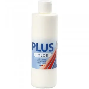 Outlet Plus Color Hobbyfärg, råvit, 250 ml/ 1 flaska