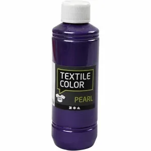 Textilfärg, pärlemor, violet, 250 ml/ 1 flaska Nyhet