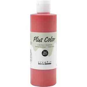 Plus Color Hobbyfärg, karmosinröd, 250ml/ 1 flaska Endast idag