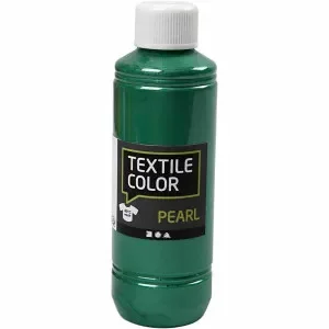 Handla nu Textilfärg, pärlemor, grön, 250 ml/ 1 flaska