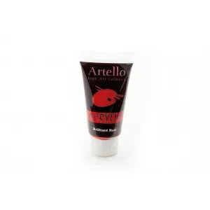 Artello Akrylfärg/Konstnärsfärg Röd 75ml Kampanjpris