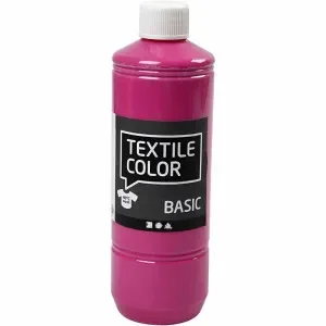 Kampanjpris Textilfärg, rosa, 500 ml/ 1 flaska