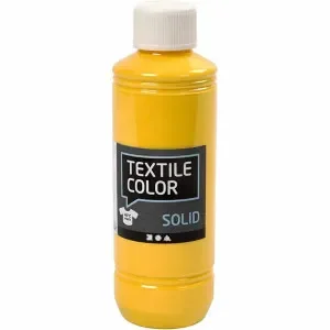 Kundfavorit Textile Solid, dækkende, gul, 250ml/ 1 fl.