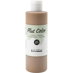 Plus Color Hobbyfärg, ljusbrun, 250ml/ 1 flaska Fri frakt