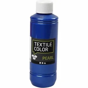 Bästa pris Textilfärg, pärlemor, blå, 250 ml/ 1 flaska
