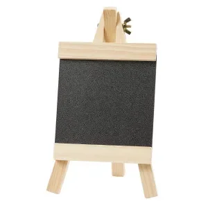 Outlet Mini Staffli Trä med Svart Canvas 12x18cm