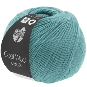 Lana Grossa Cool Wool Lace Garn 5 Mint Turkos Erbjudande