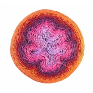 risnedsättning Scheepjes Whirl Garn Print 764 Red Velvet Sunrise