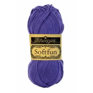 Begränsad tid Scheepjes Softfun Garn Unicolor 2463 Mörk Lila