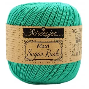 Scheepjes Maxi Sugar Rush Garn Unicolor 514 Jade Premium