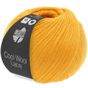 Premium Lana Grossa Cool Wool Lace Garn 49 Gul