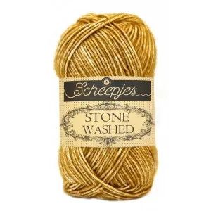 Snabb leverans Scheepjes Stone Washed Garn Mix 809 Yellow Jasper