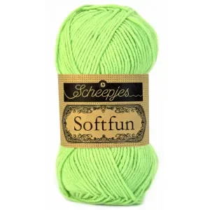 Scheepjes Softfun Garn Unicolor 2516 Ljusgrön Erbjudande