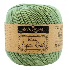 Reapris Scheepjes Maxi Sugar Rush Garn Unicolor 212 Sage Green