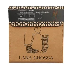 Lana Grossa Deluxe Strumpstickeset Trä 15 cm Endast idag