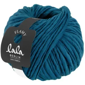 Extra rabatt Lana Grossa Lala Berlin Flamy Garn 010 Blågrön