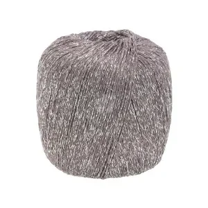 Lana Grossa Brillino Garn 28 Taupe/Silver Extra rabatt