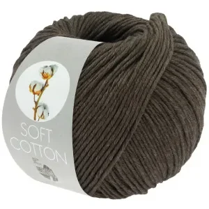 Lana Grossa Soft Cotton Garn 54 Mörkgrå Sänkt pris