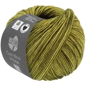 Premium Lana Grossa Cool Wool Vintage Garn 7361 Oliv