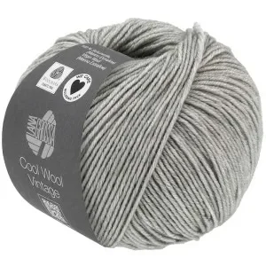 Lana Grossa Cool Wool Vintage Garn 7369 Ljusgrå Lågt pris