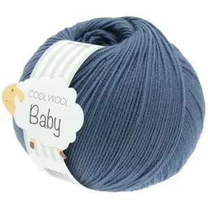 Lana Grossa Cool Wool Baby Garn 263 Puderblå Nyhet