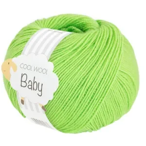 Lana Grossa Cool Wool Baby Garn 319 Vårgrön Kampanjpris