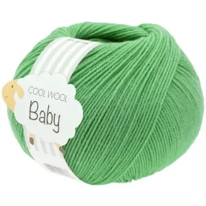 Kundfavorit Lana Grossa Cool Wool Baby Garn 325 Jadegrön