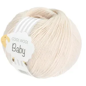 risnedsättning Lana Grossa Cool Wool Baby Garn 323 Äggskal