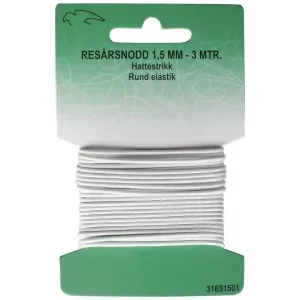 Nedsatt pris Resår / Resårband Vit 1,5mm 3 m