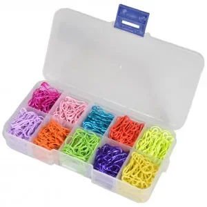 Infinity Hearts Maskmarkörer/Markeringsringar Metall 10 Färger – 500 st I lager