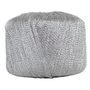 Hjertegarn Glamour Lurex Garn 1000 Silver Kundfavorit