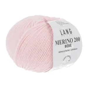 Lang Yarns Merino 200 Bebe Garn 309 Rosa Handla nu