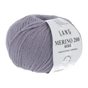 Long Yarns Merino 200 Bebe Garn 407 Lila Erbjudandepris