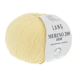 Kundfavorit Lang Yarns Merino 200 Bebe Garn 314 Gul