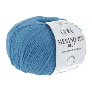 Beställ nu Lang Yarns Merino 200 Bebe Garn 306 Blå