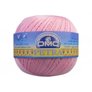 Begränsat erbjudande DMC Petra nr. 5 Virkgarn Unicolor 5151 Ljusrosa