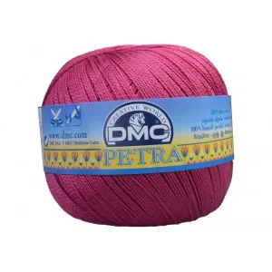 Säker betalning DMC Petra nr. 8 Virkgarn Unicolor 53803 Plommon