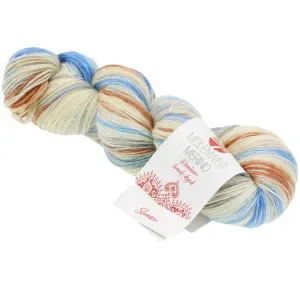 Lana Grossa Meilenweit 100 Merino Handfärgat Rainbow Garn 7010 I lager
