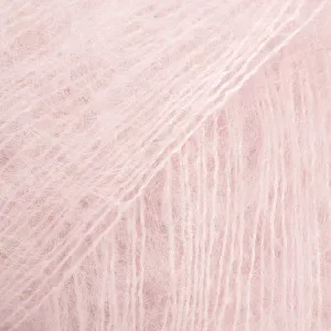 Expressleverans DROPS Kid-Silk Garn Unicolor 63 Puderrosa