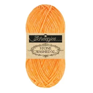Extra rabatt Scheepjes Stone Washed XL Garn Mix 882 Orange Calcite