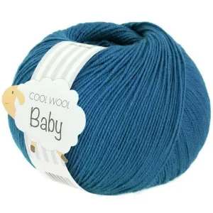 Lana Grossa Babygarn Cool Wool 326 Petrol Blå Köp nu