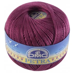 DMC Petra nr. 5 Virkgarn Unicolor 53803 Plommon risnedsättning