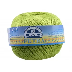 DMC Petra nr. 8 Virkgarn Unicolor 5907 Äppelgrön Lågt pris