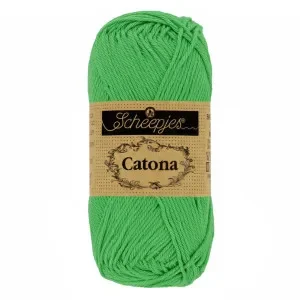 Lågt pris Scheepjes Catona Garn 389 Äpple Grön – 25g